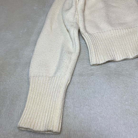 Lisa Says Gah Cream Button Down Sweater M/L - Picture 5 of 9